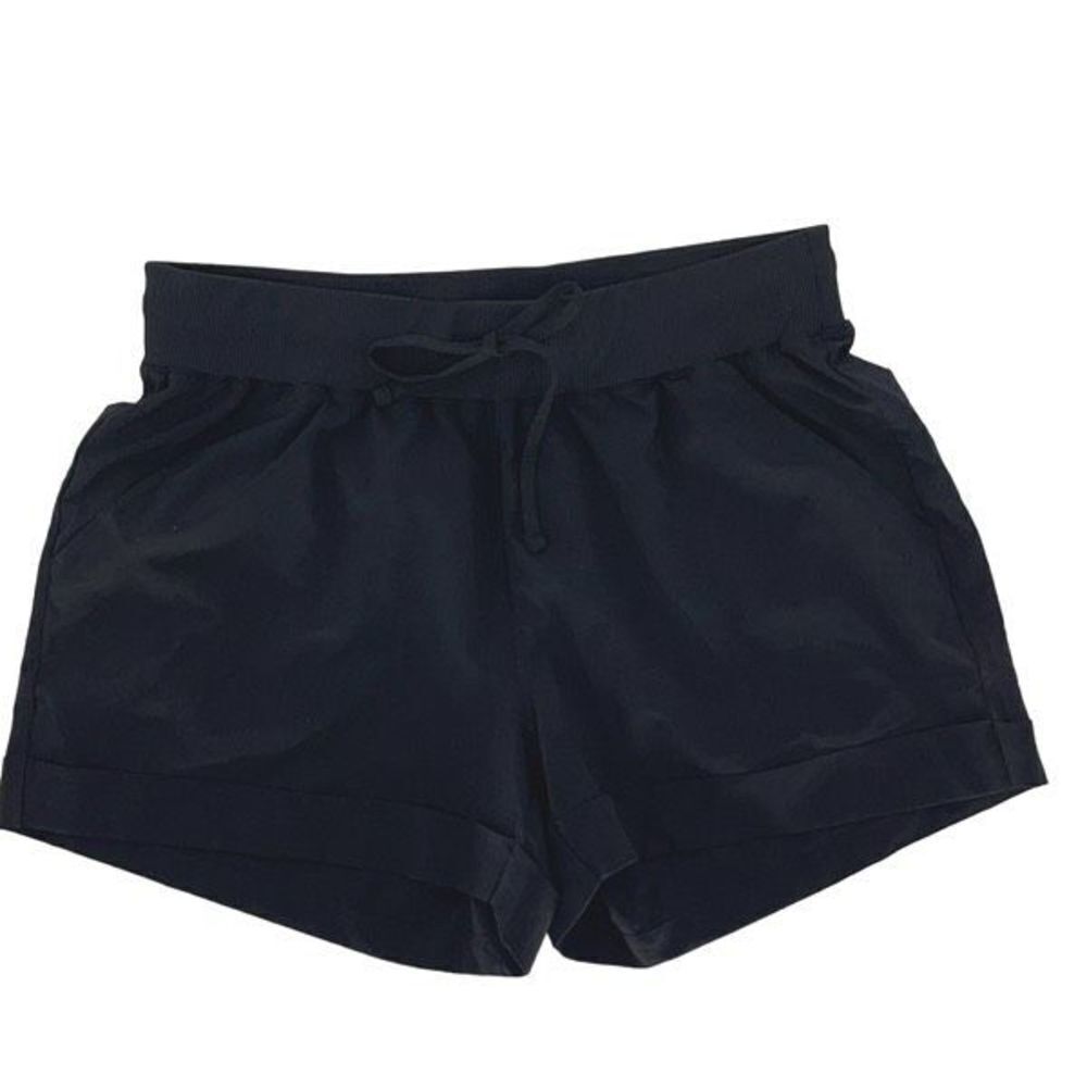 Z by Zella Womens Cuffed Pocket Nylon Shorts Black Medium